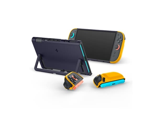 Spigen Nano Pop, Etui, Nintendo, Marineblå, Gult, Polykarbonat (PC), Termoplastisk polyuretan (TPU), Nintendo Switch