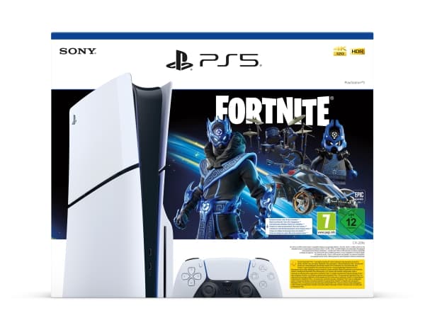 Sony PlayStation 5 Slim - Fortnite Cobalt Star Bundle - Spillkonsoll - 8K - HDR - 1 TB SSD - Astro's Playroom