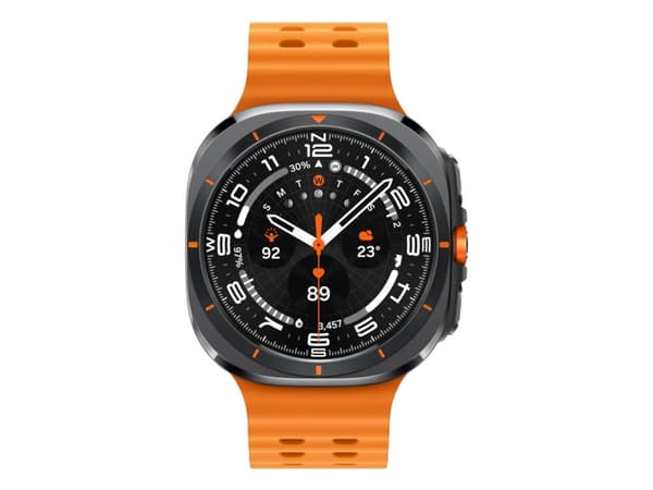 Samsung Galaxy Watch Ultra - 47 mm - titan - smart klocka med marinband - gummi - orange - bandstorlek: S/M/L - display 1.5" - 32 GB - NFC, Wi-Fi, Bl