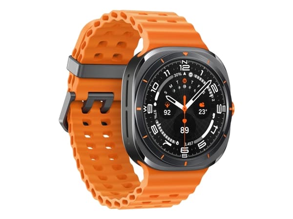 Samsung Galaxy Watch Ultra - 47 mm - titan - smart klocka med marinband - gummi - orange - bandstorlek: S/M/L - display 1.5" - 32 GB - NFC, Wi-Fi, Bl