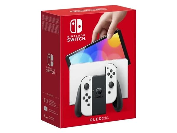 Nintendo Switch OLED, Nintendo Switch, NVIDIA Custom Tegra, Hvit, Analog/digital, Hjem-knapp, Strømknapp, Knapper