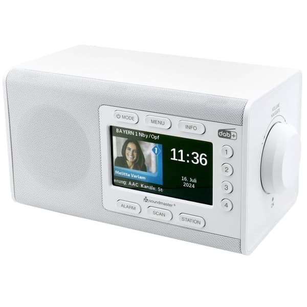 Soundmaster Bordsradio med färg-display och förvalsknappar