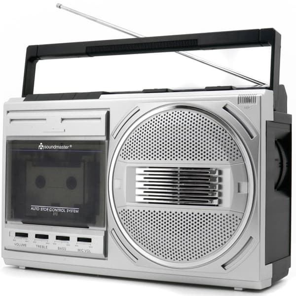 Soundmaster Kassettradio Mono Bluetooth RR20SI Silver