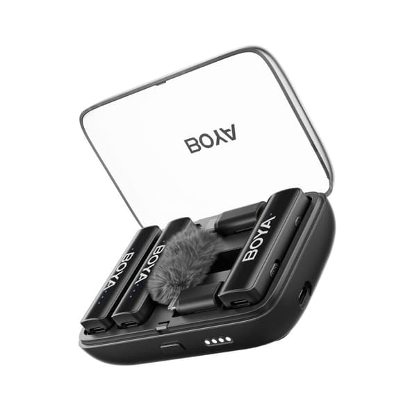 BOYA Mikrofon BOYALINK V2.0 3,5mm Trådløst X2-system Lightning USB-C