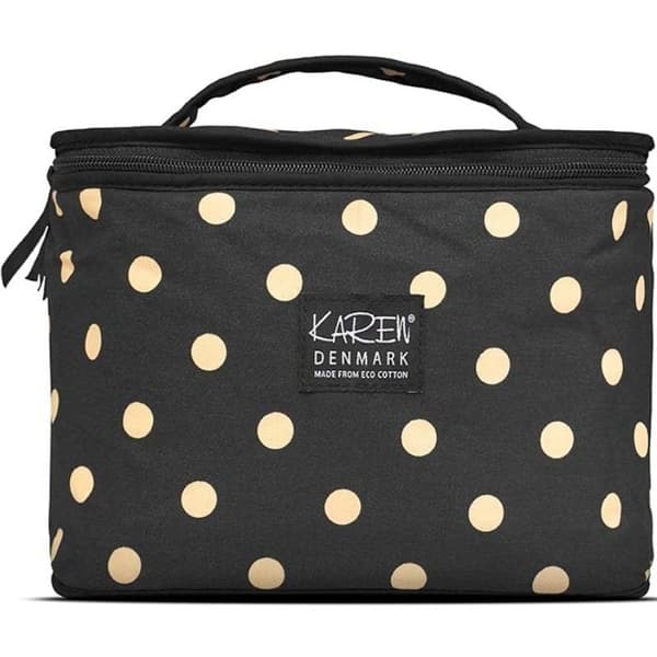 Karen Danmark - Beauty Box ECO Cotton - Svart med beige prikker