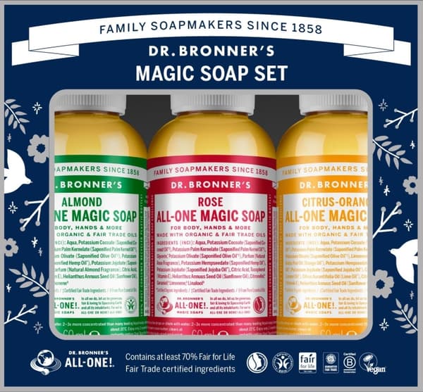 Dr. Bronner's Dr. Bronner's - gaveæske med magisk sæbe
