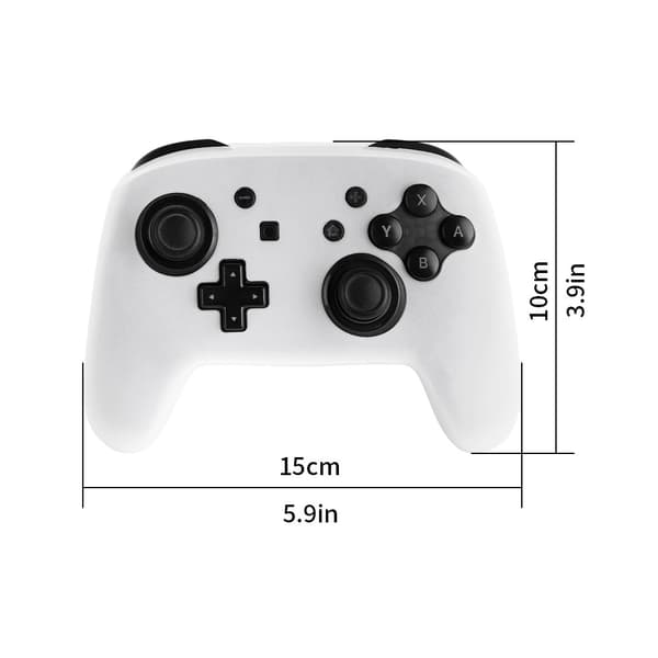 Kompatibel med Nintendo Switch Pro Controller Case Silikone - Hvid