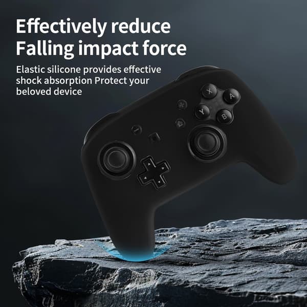 Kompatibel med Nintendo Switch Pro Controller Case Silikon - Gjennomsiktig