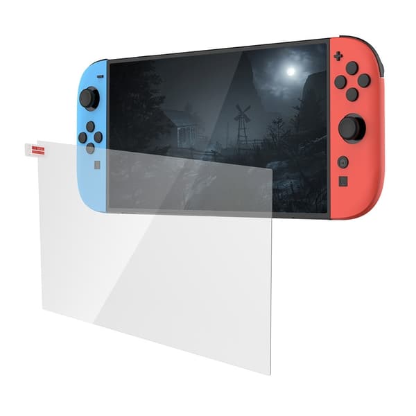 Dobe 2-osainen karkaistusta lasista valmistettu näytönsuoja, yhteensopiva Nintendo Switch 2:n kanssa
