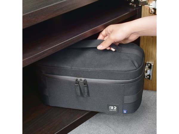 Hori Compact Carry All, Reiseveske, Nintendo, Svart, Nintendo Switch, Nintendo Switch 2, Nintendo Switch OLED, Glidelås, 150 mm