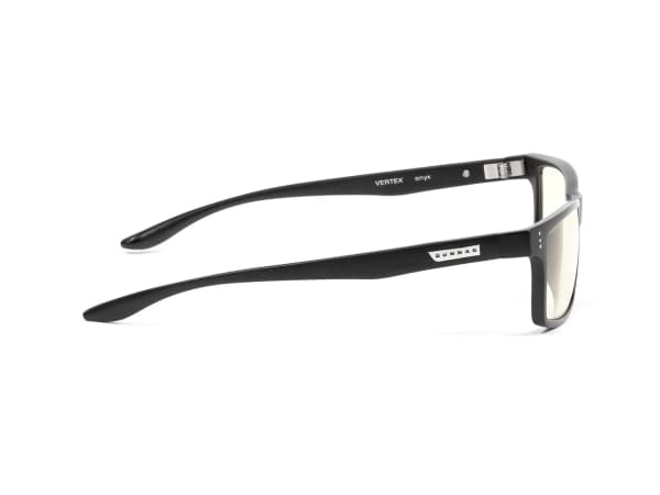 Gunnar Optiks Vertex, Unisex, Rektangel, Mode, Svart, Plast, Transparent