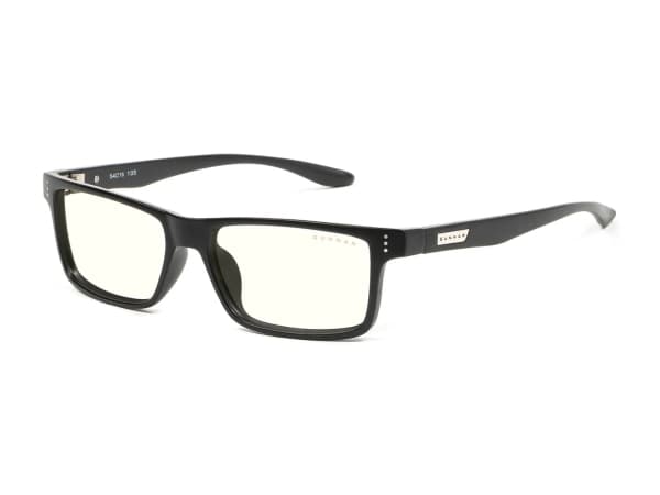 Gunnar Optiks Vertex, Unisex, Rektangel, Mode, Svart, Plast, Transparent
