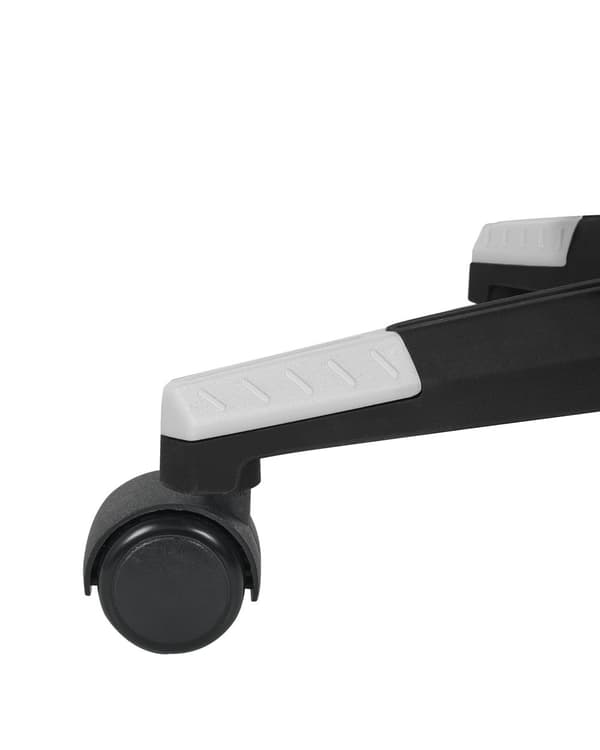 Gamingstol Svart Vit Konstläder Justerbara Armstöd och Höjd Fotstöd Modern design