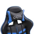 Miniatyrbillede 5 af 9: vidaXL gamingstol kunstlæder blå
