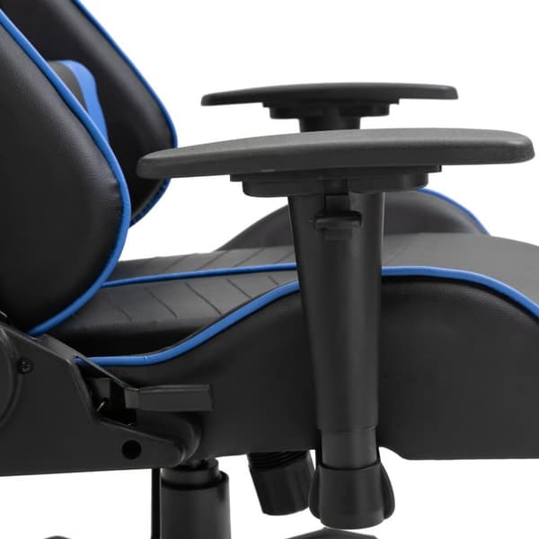 vidaXL Gamingstol blå konstläder