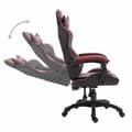 Miniatyrbild 3 av 9: vidaXL Gamingstol vinröd konstläder