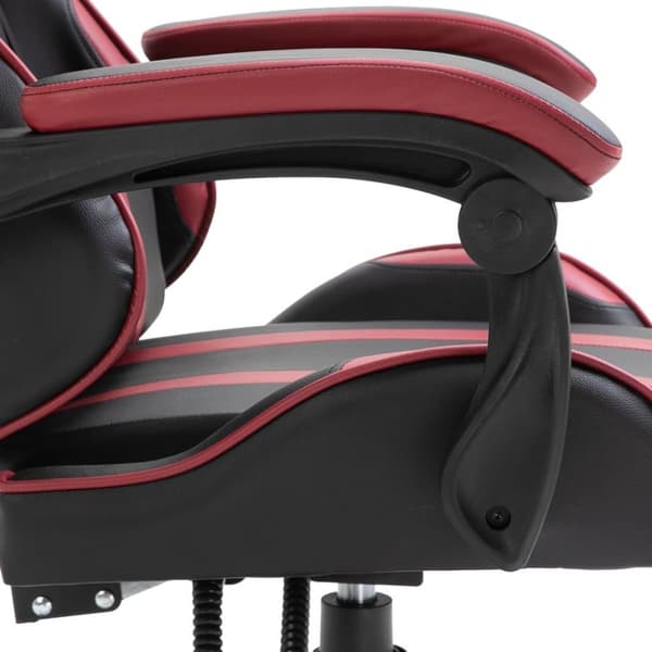 vidaXL Gamingstol vinröd konstläder