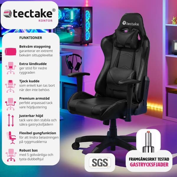 Premium Gamingstol Twink - svart