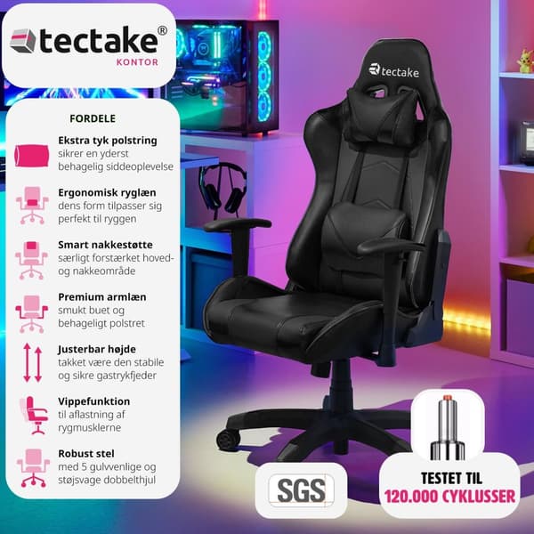 Premium gamerstol Twink - sort
