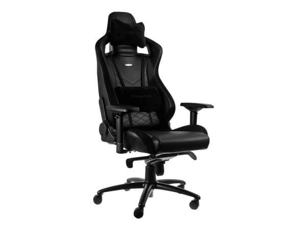 Noblechairs EPIC SERIES - Stol - direktør - armlener - T-formet - tipping - roterende - aluminium, polyuretan, stål, PU-kunstlær, åpencelleskum - sva