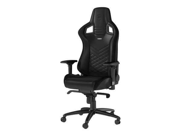 Noblechairs EPIC SERIES - Stol - direktør - armlener - T-formet - tipping - roterende - aluminium, polyuretan, stål, PU-kunstlær, åpencelleskum - sva
