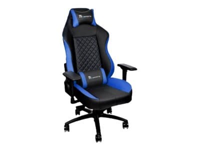 Ttesports GT-Comfort 500 - stol - armstöd - T-formad - vridbar - aluminium, PVC, stål, konstläder, skum med hög densitet - svart, blått