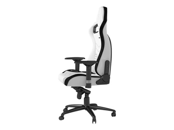 noblechairs Epic, Stoppad sits, Stoppat ryggstöd, Svart, Vit
