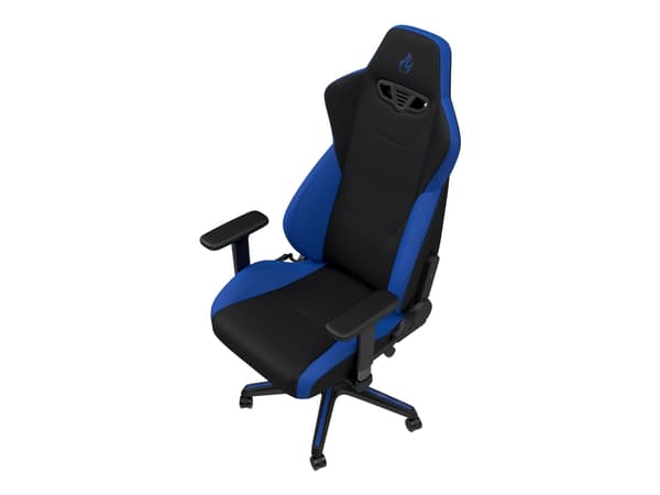 Nitro Concepts S300 - Stol - armlener - T-formet - tipping - roterende - nylon, stoff, stål, kaldskum - svart, galaktisk blå
