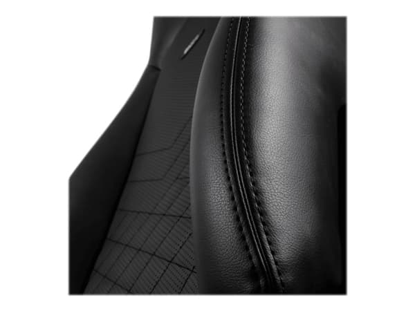 noblechairs Icon, pehmustettu istuin, Pehmustettu selkänoja, Musta, Musta, Tekonahka, Polyuretaani, Tekonahka, Polyuretaani (PU)