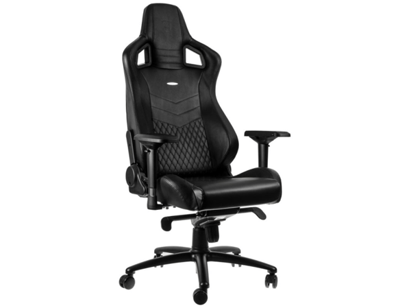 Noblechairs EPIC - Stol - ergonomisk - armstöd - svängtapp - nylon, polyuretan, skumgummi - svart