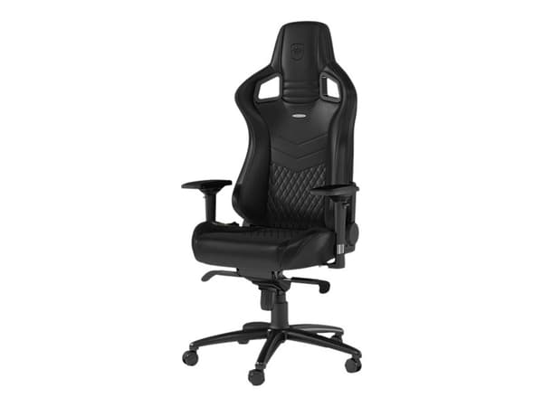 Noblechairs EPIC - Stol - ergonomisk - armlener - roterende - nylon, polyuretan, skumplast - svart
