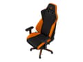 Miniatyrbilde 2 av 5: Nitro Concepts S300 - Stol - armlener - T-formet - roterende - nylon, polyuretan, stoff, stål, kaldskum - svart, horizon orange