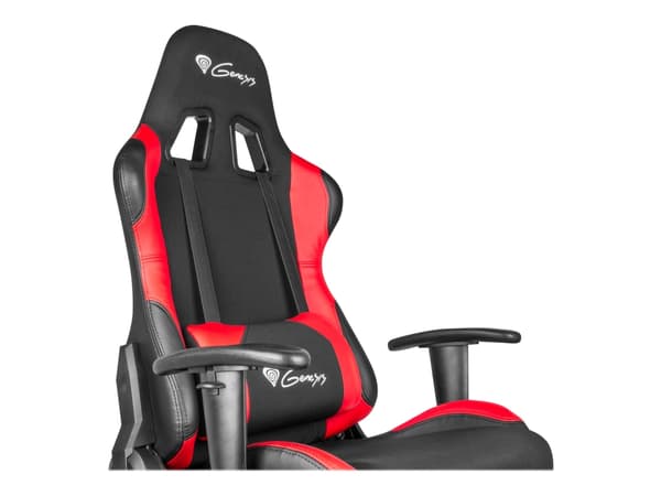 Genesis Nitro 550 - Stol - armstöd - svängtapp - metall, PU-syntetläder - svart, röd