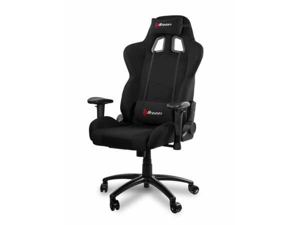 Arozzi Inizio - Stol - ergonomisk - armlener - T-formet - tipping - roterende - metall, nylon, stoff - svart