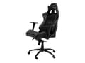 Miniatyrbilde 2 av 5: LC Power LC-GC-3 - Stol - ergonomisk - armlener - T-formet - roterende - plastikk, metall, skumplast, polyuretanlær - svart