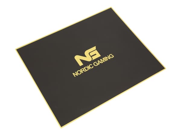 Nordic Gaming Guardian - Stolmatte - 120 x 100 cm - svart - ramme: gull