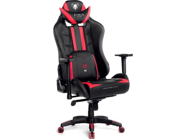 Diablo Stoler X-RAY King Size XL Lenestol Sort-Rød