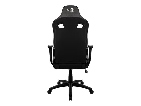 AeroCool COUNT - Stol - ergonomisk - liggestol - armlener - roterende - høydensitetsskumplast, premiestoff, mikrofiber, semsket - jernsvart