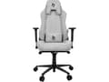 Miniatyrbild 3 av 5: Arozzi Vernazza Soft Fabric - Stol - ergonomisk - armstöd - T-formad - lutning - svängtapp - metall, aluminium, tyg - svart, ljusgrå