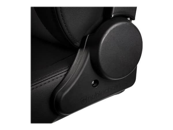 Noblechairs EPIC Black Edition - Stol - ergonomisk - armlener - T-formet - tipping - roterende - vinyl, minneskumplast, kunstlær, stålramme, åpenpore