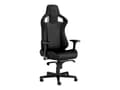 Miniatyrbilde 2 av 5: Noblechairs EPIC Black Edition - Stol - ergonomisk - armlener - T-formet - tipping - roterende - vinyl, minneskumplast, kunstlær, stålramme, åpenpore