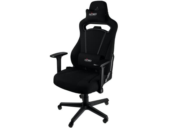 Nitro Concepts E250, PC-pelituoli, 125 kg, Pehmustettu istuintoppaus, Pehmustettu selkänoja, PC, Nailon