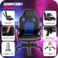 Miniatyrbild 7 av 10: Gamingstol Mike - svart/blå