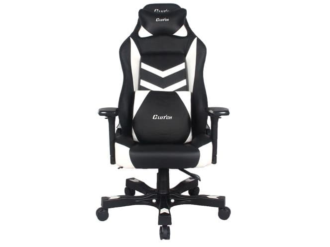 ClutchChairZ Shift Charlie Black and White Seat (STC77BW)