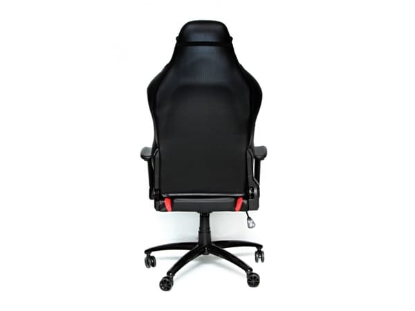 Red fighter C2, Universal spelstol, 150 kg, Stoppad sits, Stoppat ryggstöd, Svart, Röd, PVC, Polyvinylklorid (PVC)