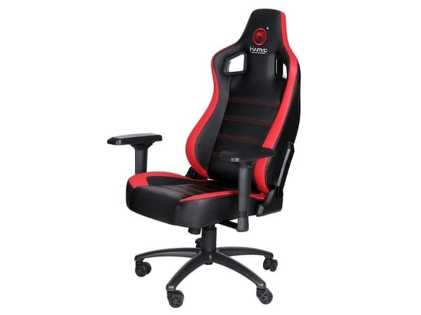 Marvo CH-118, PC-gamingstol, 150 kg, Universell, Stål, Sort, Rød, PVC