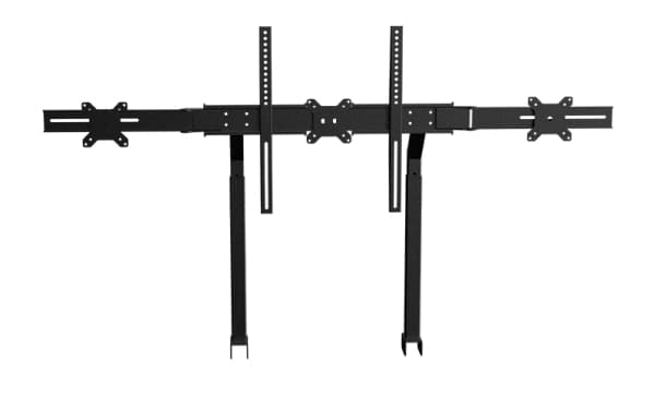 Next Level Racing Monitor Stand - Monteringskomponent (skjermmontering) - for 3 LCD-skjermer - skjermstørrelse: 27"-65" - cockpit