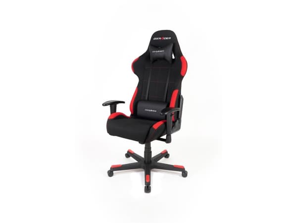DXRacer OH/FD01/NR, PC-pelituoli, 91 kg, Verkkoistuin, Pehmustettu selkänoja, Musta, Muovi