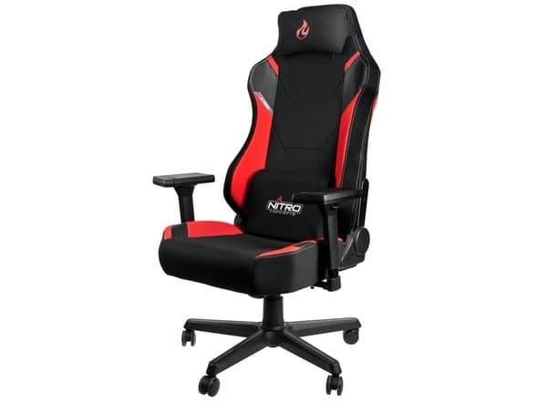 Nitro Concepts X1000, PC-pelituoli, 135 kg, Pehmustettu istuintoppaus, Pehmustettu selkänoja, PC, Nailon