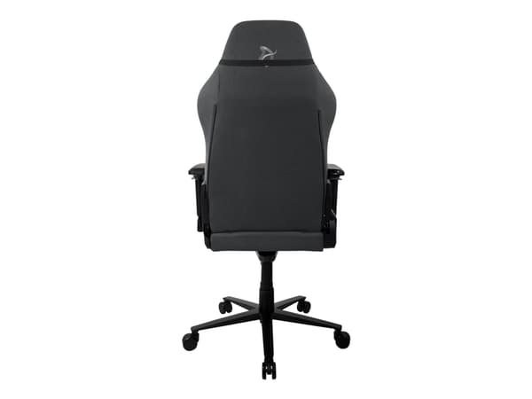Arozzi Primo - Stol - ergonomisk - liggestol - armlener - tipping - roterende - aluminium, vevet tøy, metallramme - grå, svart/grå